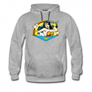Men's Wonder Woman Cartoon Fighting And Cuttie Hoodie