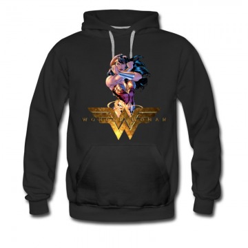 Men's Wonder WOman Cartoon Hoodie
