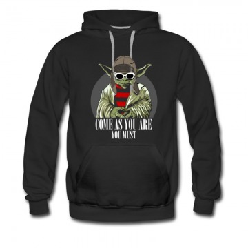 Men's yoda rock band nirvana come as you are Hoodie