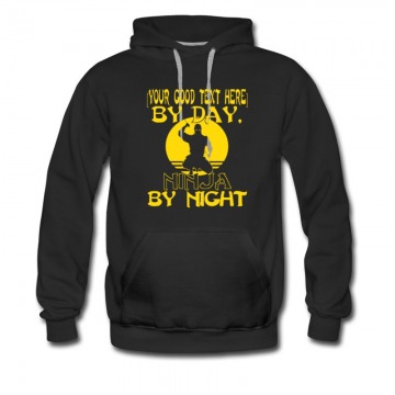 Men's Your Ninja By Night Text Here Hoodie