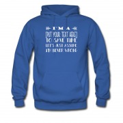 Men's Your Own Text Available Hoodie