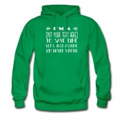 Men's Your Own Text Available Hoodie