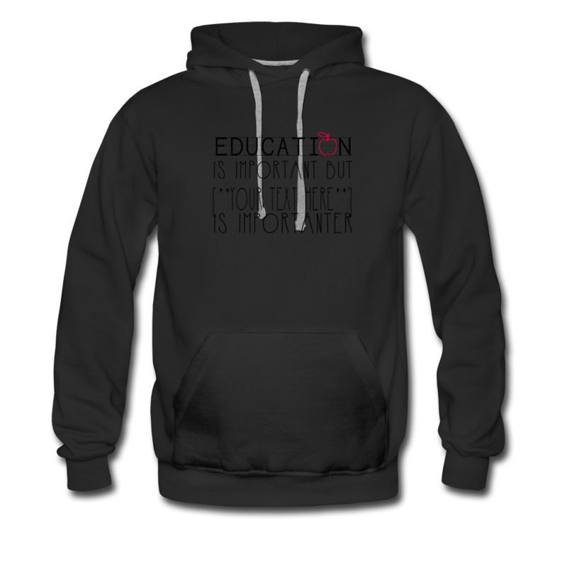 Men's Your Own Text Needed Hoodie